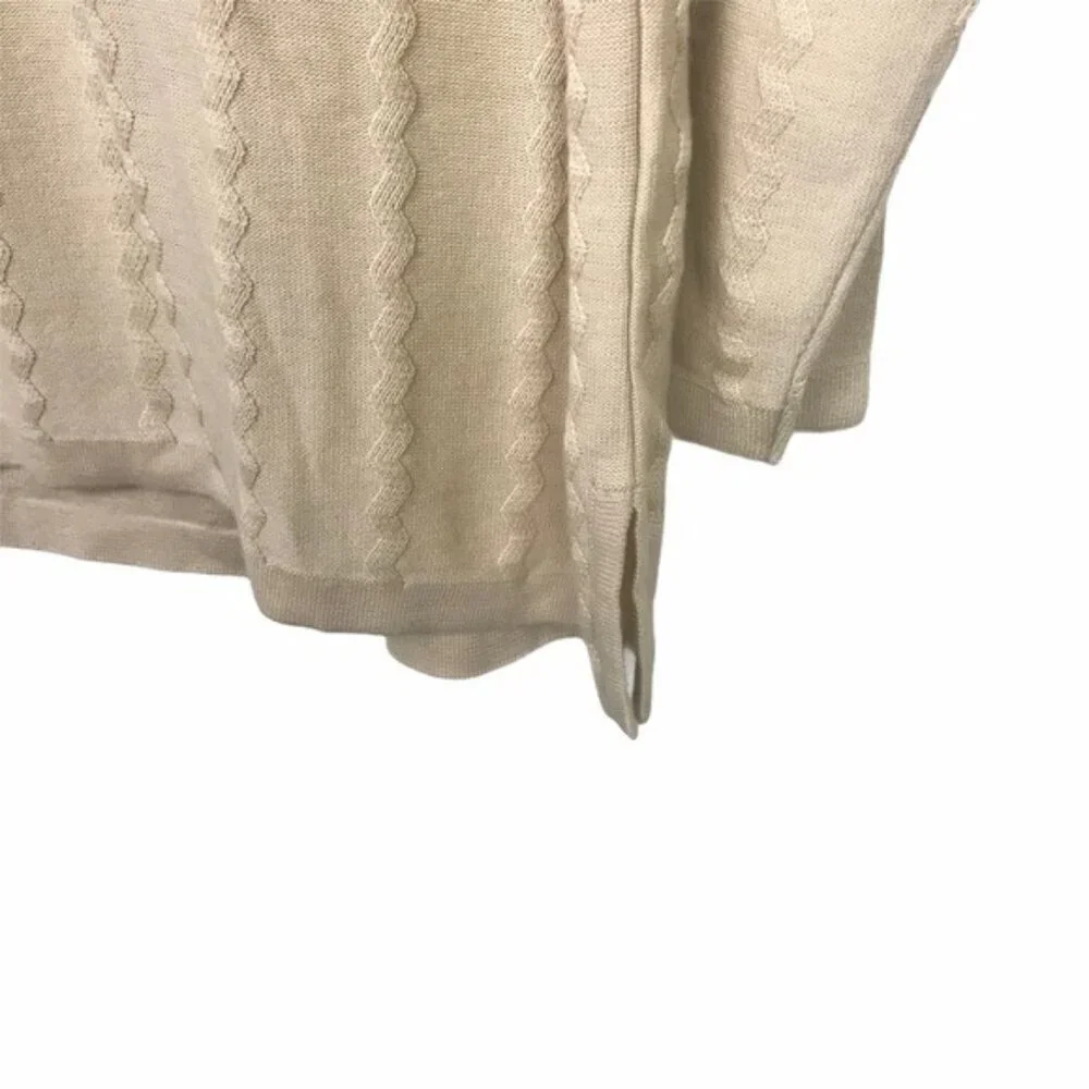 Montagut Paris Beige Cotton Polo Sweater Approx XXL